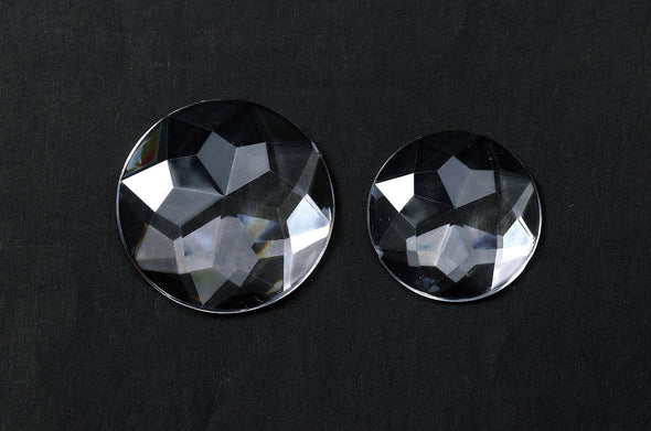 Clear cabochon parts crystal 20mm 20 pieces01
