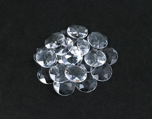 Clear cabochon parts crystal 20mm 20 pieces03