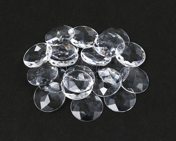 Clear cabochon parts crystal 25mm 20 pieces03