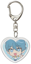 Clear key holder heart type03
