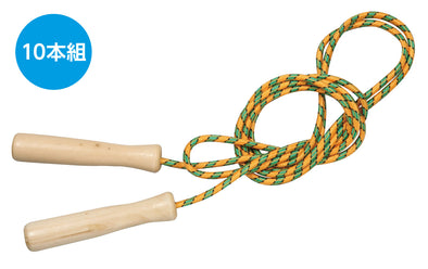 Wooden jump rope orange (set of 10)01