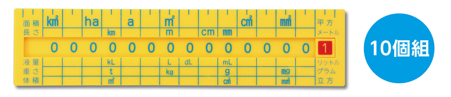Informal Unit Ruler Unit conversion ruler (set of 10) - For online shopping of Japanese ...