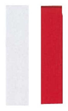 Plate name tag (red + white)01