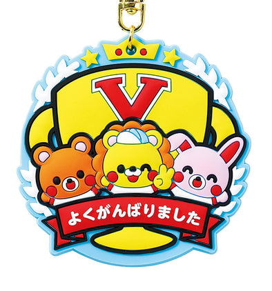 Rubber magnet medal animal friends01