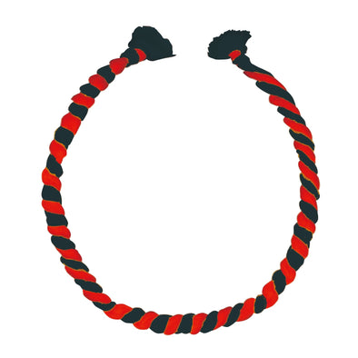 Twisted headband red/black01