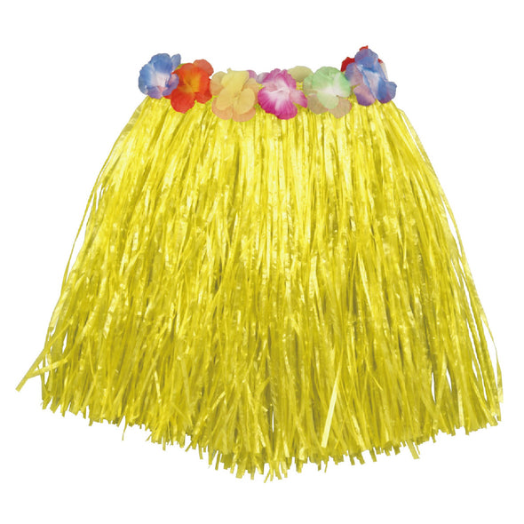 Waist Grass Skirt (30cm) Yellow01