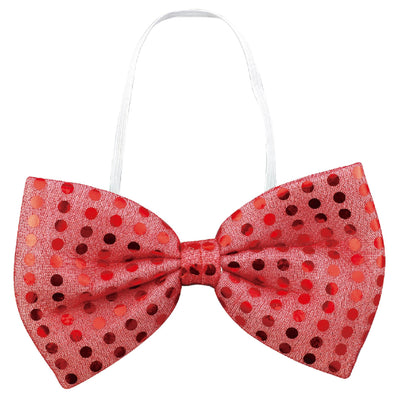 Sparkly butterfly neck tie red01