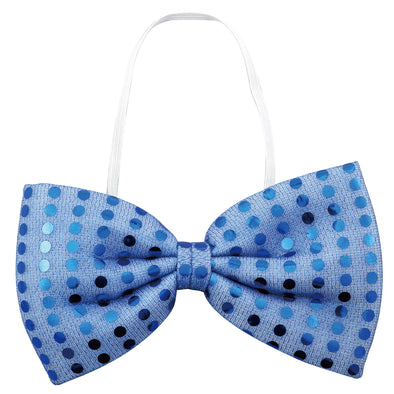 Sparkly butterfly neck tie blue01