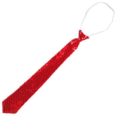 Easy sparkly neck tie red01