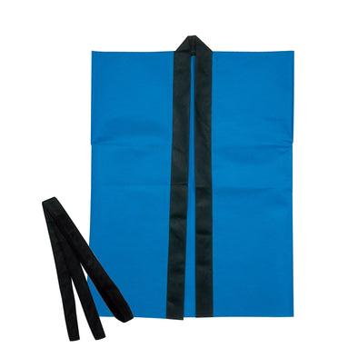 Color non-woven fabric happi children's sleeveless S blue01