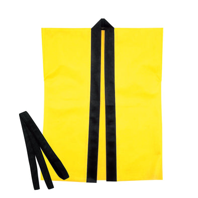 Color non-woven fabric happi children's sleeveless S yellow01