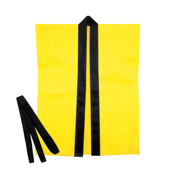 Color non-woven fabric happi children's sleeveless S yellow01