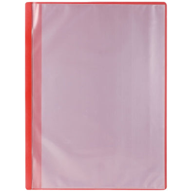Thin clear book A4 horizontal 10 pockets red01
