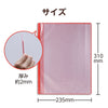 Thin clear book A4 horizontal 10 pockets red02