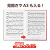 Thin clear book A4 horizontal 10 pockets red03