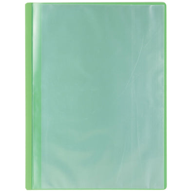 Thin clear book A4 horizontal 10 pockets green01