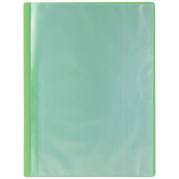 Thin clear book A4 horizontal 10 pockets green01