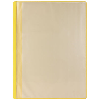 Thin clear book A4 horizontal 10 pockets yellow01