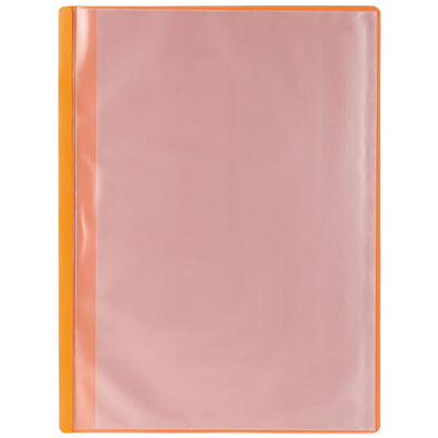 Thin clear book A4 horizontal 10 pockets orange01