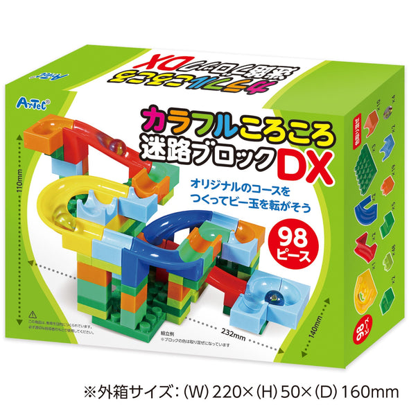 Colorful rolling maze block DX06