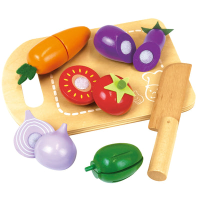 Wooden play house set Vegetables01
