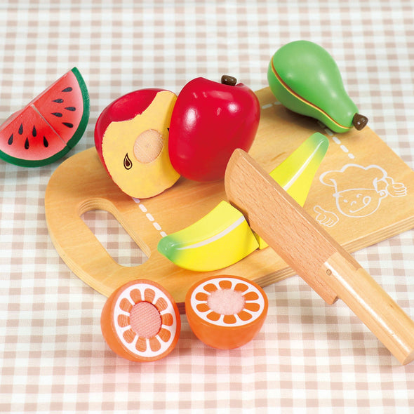 Wooden play set fruit016