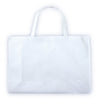 Work storage bag made of non-woven fabric, large white, with gusset (15cm)01