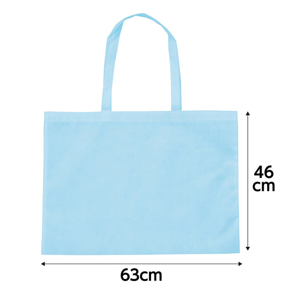 Work storage bag made of large non-woven fabric light blue05
