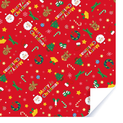 Wrapping paper Christmas pattern01