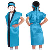 Satin Long Happi Blue J (with headband)01