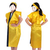 Satin Long Happi Gold S (with headband)01