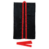 Soft satin long happy S black/red collar (with headband)01