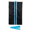 Soft satin long happy S black/blue collar (with headband)01
