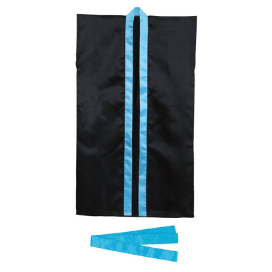 Soft satin long happy S black/blue collar (with headband)01
