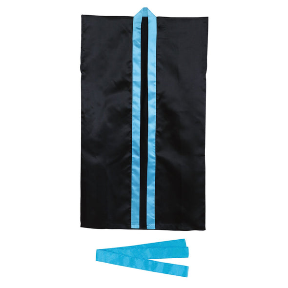 Soft satin long happy S black/blue collar (with headband)01