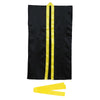 Soft satin long happy S black/yellow collar (with headband)01