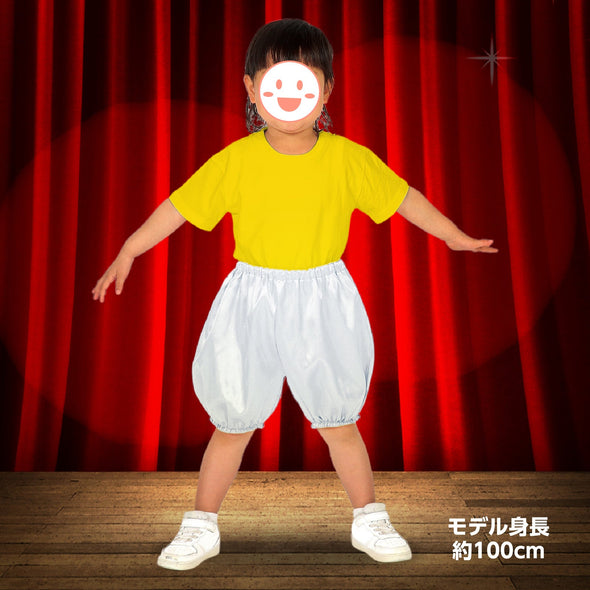 Soft satin pumpkin pants C white03