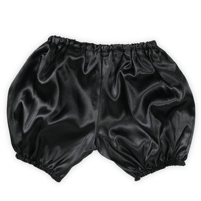 Soft satin pumpkin pants J black01