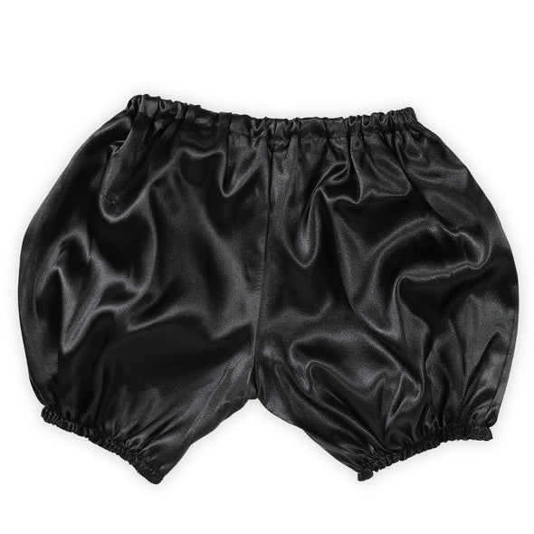 Soft satin pumpkin pants J black01