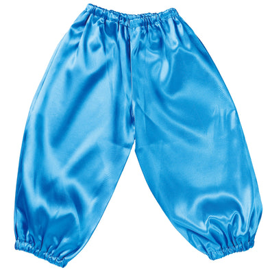Soft satin salle pants C size blue01
