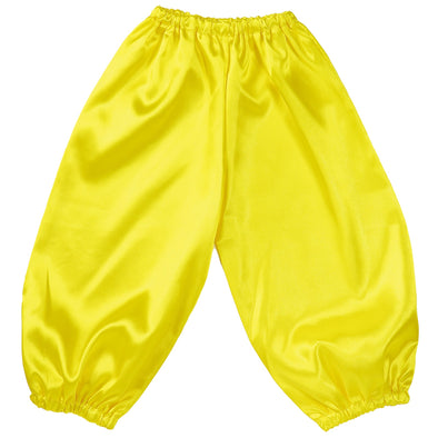 Soft satin salle pants J size yellow01