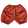 Soft satin pumpkin pants C brown01