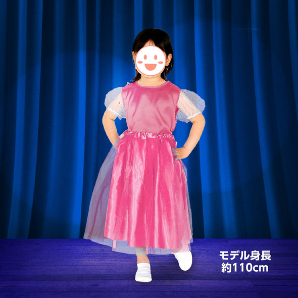 Puff sleeve soft satin shirt pink03