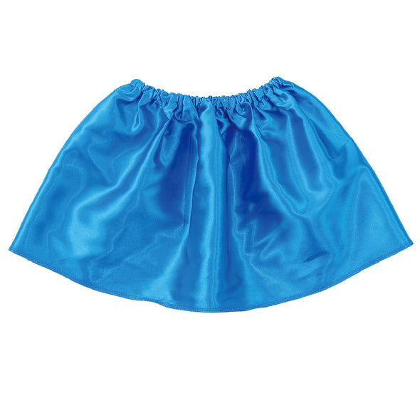 Soft satin skirt blue01
