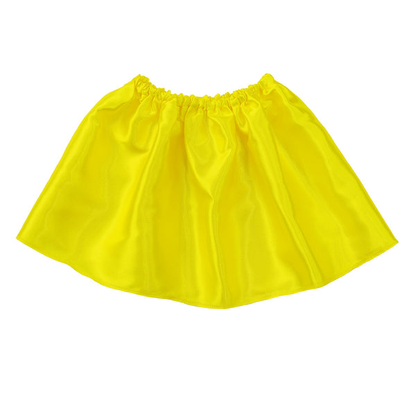 Soft satin skirt yellow01