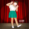 Soft satin skirt green01