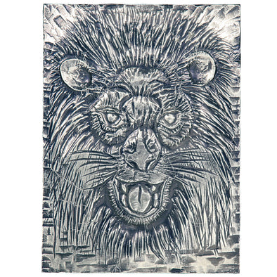 Metal relief board (white carved board)01