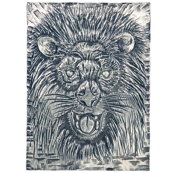 Metal relief board (white carved board)01