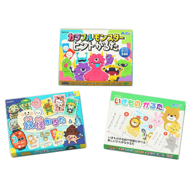 Popular Karuta 3-piece set Yokai/Creatures/Colorful Monster01