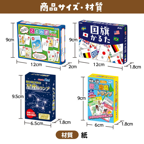 Popular karuta set of 4 proverbs/constellations/national flags/prefectures05
